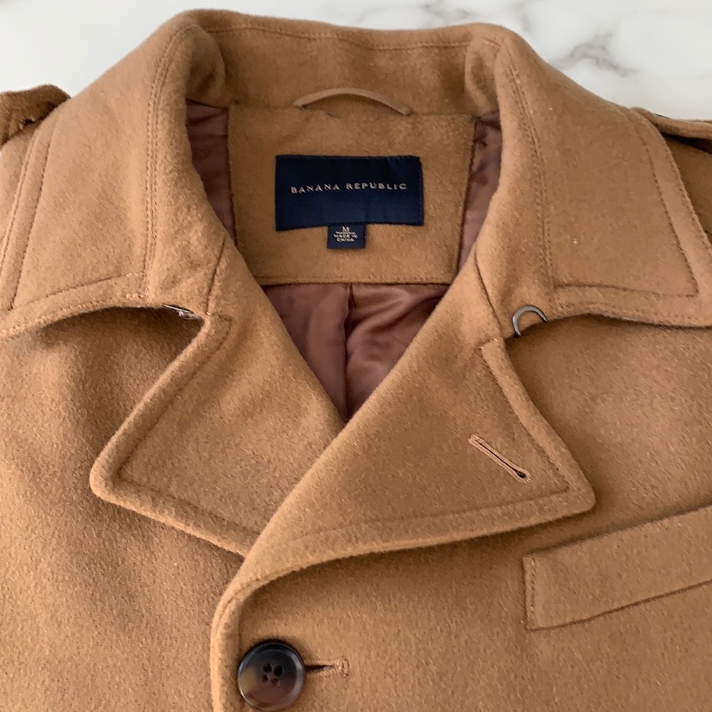 Men’s Wool Blend BR pea coat.